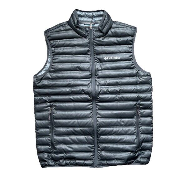 Columbia Other - Columbia Mens Flash Forward Down Vest Sz Large Black Gray RDS 650 Fill Packable